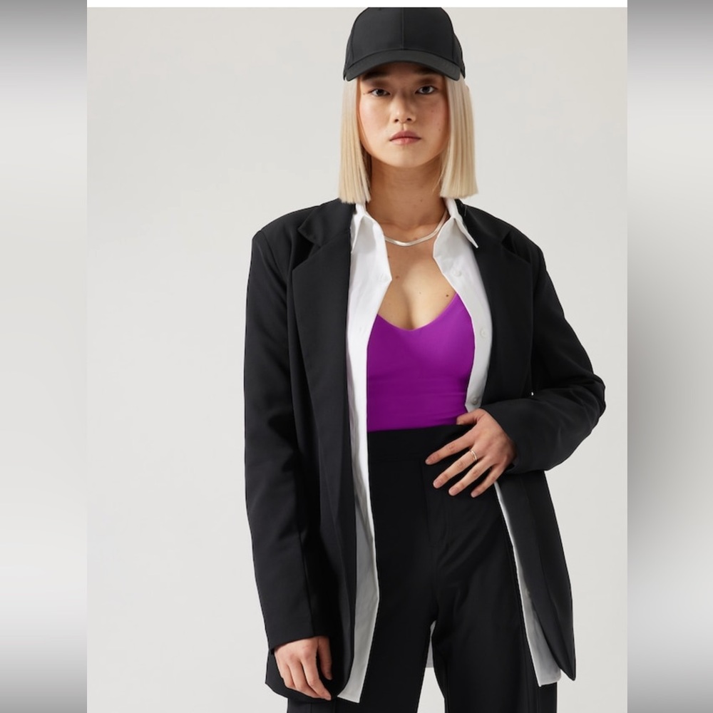 Athleta Endless Blazer Primatwill Blazer // Black #860105